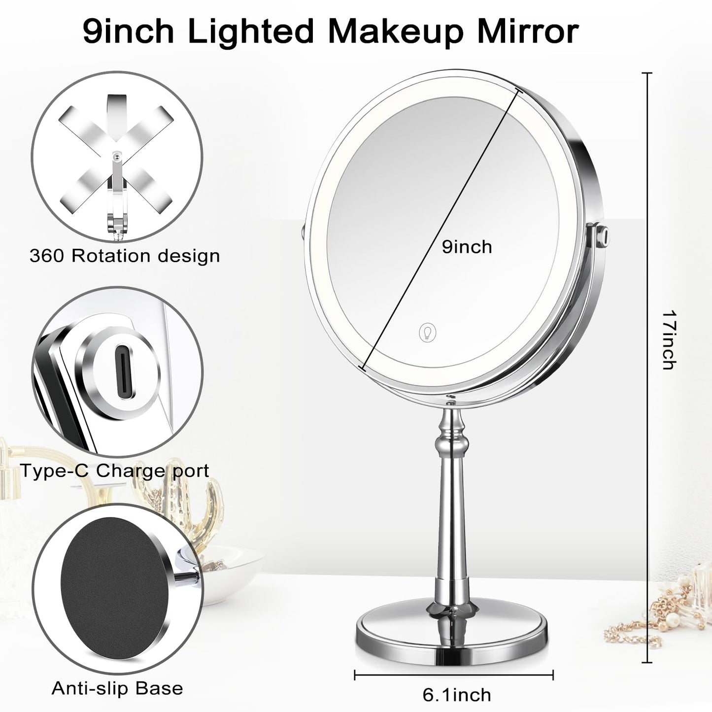 Lighted Makeup Mirror